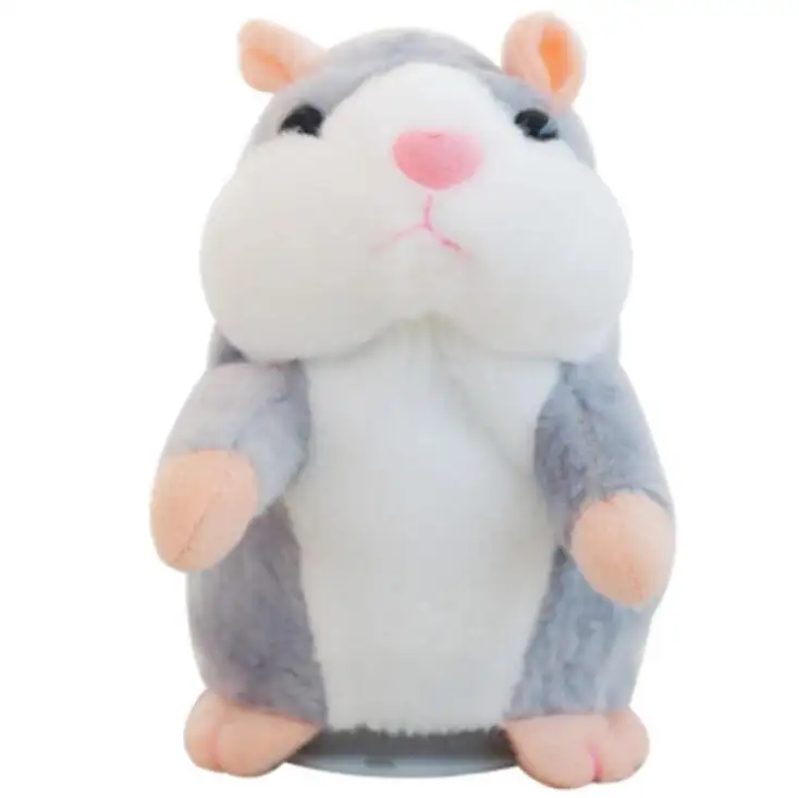 도매 최신 맞춤형 귀여운 말하는 햄스터 장난감 모방 애완 동물 아기 박제 동물 패션 봉제 장난감