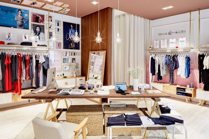 Professional Custom Commercial Design Fashion Clothing Shop Ladies Clothes  Shop Interior Design Decoration for Lady Clothes