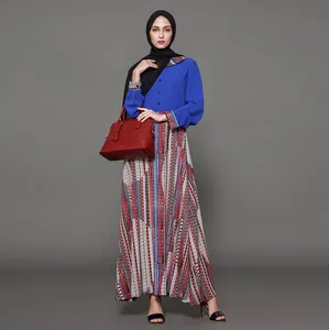 Kebaya伊斯兰女士Muslim连衣裙女士Abaya Malaysia Jalabiya Kaftan Baju Kurung Kedah亮片女士蕾丝开放Abaya提前