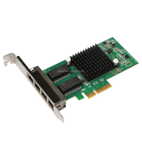 Maxsun — carte réseau RJ45 multiport, 4 ports, 10/100/1000 mb/s, PCI-E, processeur Intel I350, pour windows 7, haute qualité