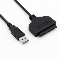 Cable de Datos USB 3.0 SATA 2025, Revestimiento de PVC, Conductor de Cobre Puro, Blindaje de Lámina, 12 Meses de Garantía, para Disco Duro de Computadora y Fuente de Alimentación