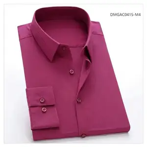 Factory supplier wholesale fancy latest style classic office plain man shirt cotton