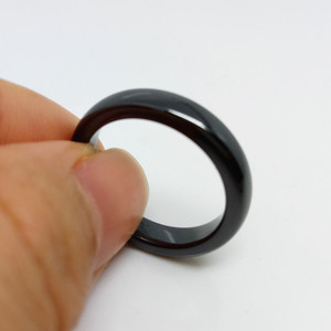 <span class=keywords><strong>Image</strong></span> personnalisée ou mots laser gravé à l'intérieur ou à l'extérieur blanc anneau en céramique bijoux - Product Image 6