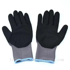 Guantes de trabajo de nitrilo, de espuma negra recubierta de nailon, 15 tamaños, baratos - Product Image 4