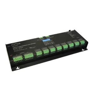 רב-ערוץ עמעום 12V DMX 512 דימר בקר 24CH