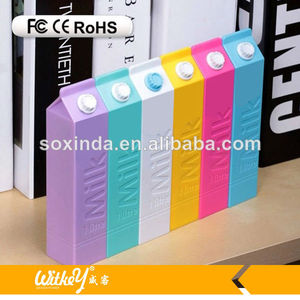 <span class=keywords><strong>caja</strong></span> <span class=keywords><strong>de</strong></span> <span class=keywords><strong>leche</strong></span> mini banco <span class=keywords><strong>de</strong></span> potencia 2600 mah móvil <span class=keywords><strong>de</strong></span> energía connexion - Product Image 1