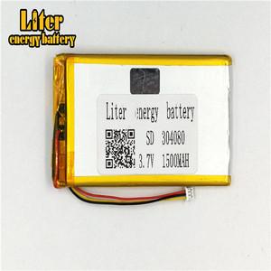 Socket 1.25-<span class=keywords><strong>3</strong></span> P 304080 Ultra-thin polymer lithium battery 1500 mah outdoor lighting <span class=keywords><strong>3</strong></span>.7 V equipment medical with ntc - Product Image 2