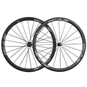 ชุดล้อจักรยาน ICAN New 700c คาร์บอน แบบ Clincher, <span class=keywords><strong>ล้อ</strong></span>คาร์บอนไฟเบอร์ รุ่น SP-38C - Product Image 1
