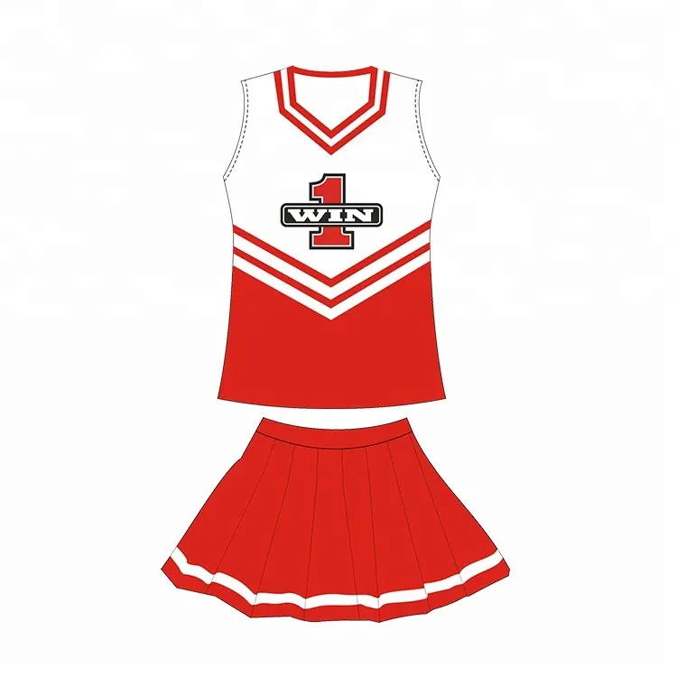 Kunden spezifische Langarm-Top-Tanz röcke Cheerleading-Uniformen, Cheerleading-Top