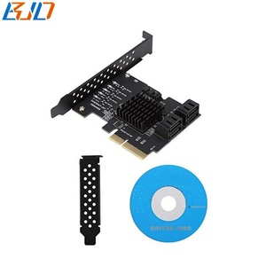 5 Ports <span class=keywords><strong>SATA</strong></span> 3.0 7Pin Connecteur vers PCI Express X4 PCI-E 4X Adaptateur Expansion Riser Card 6Gbps JMS585 pour Disque Dur - Product Image 6
