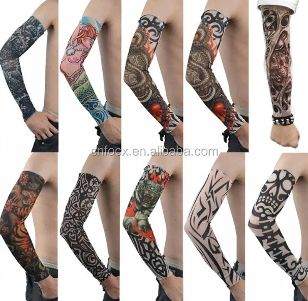 Mangas de tatuagem de novo design, mangas para braço de tatuagem/meias de braço decorativos
