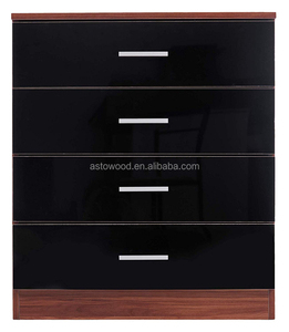 Armoire de coffre avant à 4 tiroirs de style moderne Panneau de bois très brillant Nouveau design pour la maison ou l'hôtel Prix d'usine bon marché - Product Image 6