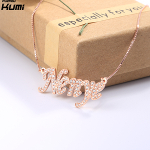 Handmade Zircon Diamond <strong>Custom</strong> <strong>Necklace</strong> Fashion <strong>Custom</strong> <strong>Name</strong> <strong>Necklace</strong> for Woman - Product Image 5