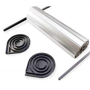 Perfiles de Extrusión de Plástico para Muebles de Cocina, Lamas Verticales Abiertas de PVC y ABS, Lamas para RV, Puertas Enrollables Tipo Tambour para Armarios - Product Image 4