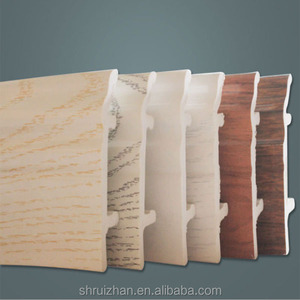 Madera y plástico compuesto WPC impermeable plástico rodapié, <span class=keywords><strong>PVC</strong></span> rodapié - Product Image 3