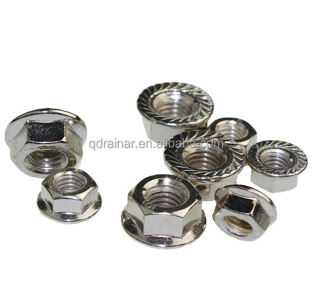 Tuercas Acero Inoxidable Marina Tuercas Con Brida Serrada A4 Marina De Acero Inoxidable 316 - DIN 6923, Tamaños M5 M6 M8 M10 Tuercas Con Arandelas Integradas