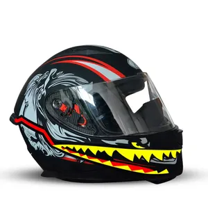 half face ballistic helmet motorcycle shark led lights strip for safety helmet