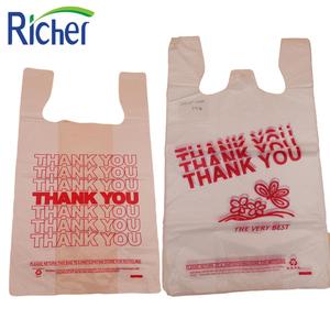 T-shirt en plastique de remerciement, sac de shopping, <span class=keywords><strong>fournisseur</strong></span> chinois, en stock - Product Image 2