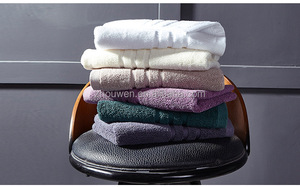 High class 100% cotton five-star hotel <span class=keywords><strong>royal</strong></span> Velvet luxury bath towel set - Product Image 4