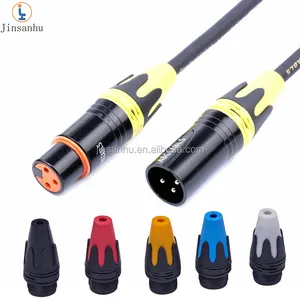 Jinsanhu hoge kwaliteit golden xlr mannelijke vrouwelijke microfoon kabel draad connector groothandel MRC024 1 m OEM