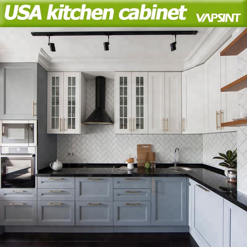 High quality modern style design white shaker home cabinet kitchen
