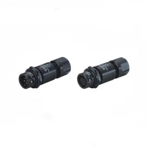 Industrial WEIPU IP67 push pull SA6 Serie 2 3 4 5 pin 3A 30 V eléctrico hombre mujer color negro conector de cable