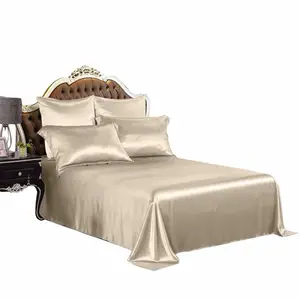 Luxury <strong>Silk</strong> <strong>Bed</strong> <strong>Sheets</strong> 4 Pcs, 19MM <strong>Silk</strong> Bedding Sets ,100% 6A Mulberry <strong>Silk</strong>, King Size - Product Image 3