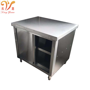 Armoire de base de <span class=keywords><strong>cuisine</strong></span> multifonctionnelle en acier inoxydable de bonne conception comptoir de thé à bulles pour <span class=keywords><strong>magasin</strong></span> de restauration rapide - Product Image 6