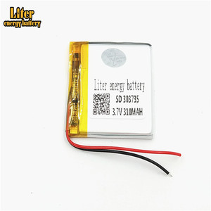 Rechargeable battery lithium polymer battery battery 3,7 V 303735, 310 mah Li-ion battery - Product Image 2