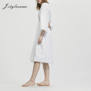 Al por mayor bordada de <span class=keywords><strong>manga</strong></span> larga dormir robe mujeres - Product Image 2