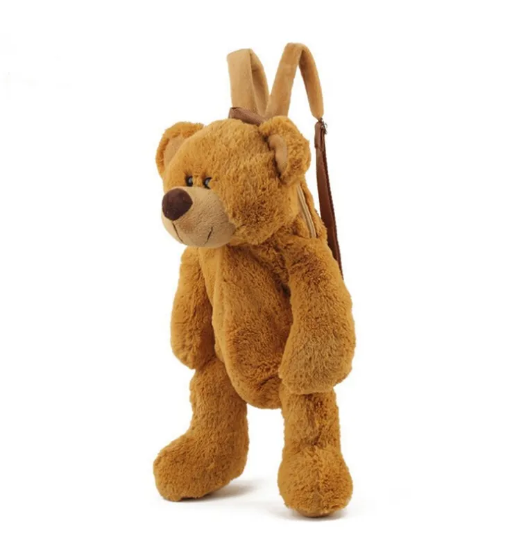 custom kids animal backpack baby plush teddy bear bag