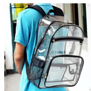 热销透明PVC背包，透明塑料袋，透明背包