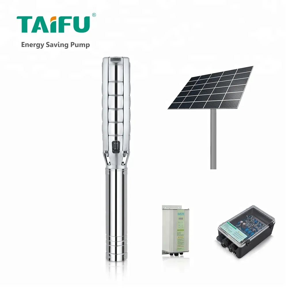 Miglior prezzo Taifu marca 110 v 220 volt deep well 5 pollice dc pompa sommergibile solare