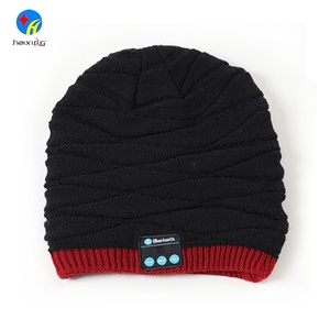 2018 New Fashion wireless earphone winter Beanie hat <span class=keywords><strong>Bluetooth</strong></span> - Product Image 3