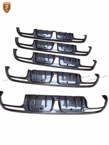 Punte di scarico del diffusore a labbro posteriore in carbonio stile B per auto Mercedes Bens W222 S63 - Product Image 5
