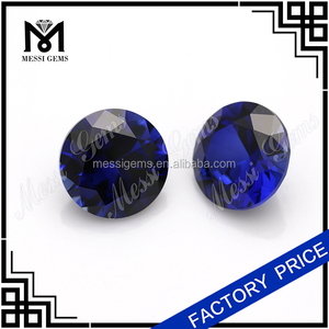 8.0mm ronda 34 # corunudm Creado <span class=keywords><strong>Azul</strong></span> <span class=keywords><strong>Zafiro</strong></span> <span class=keywords><strong>piedra</strong></span> - Product Image 4
