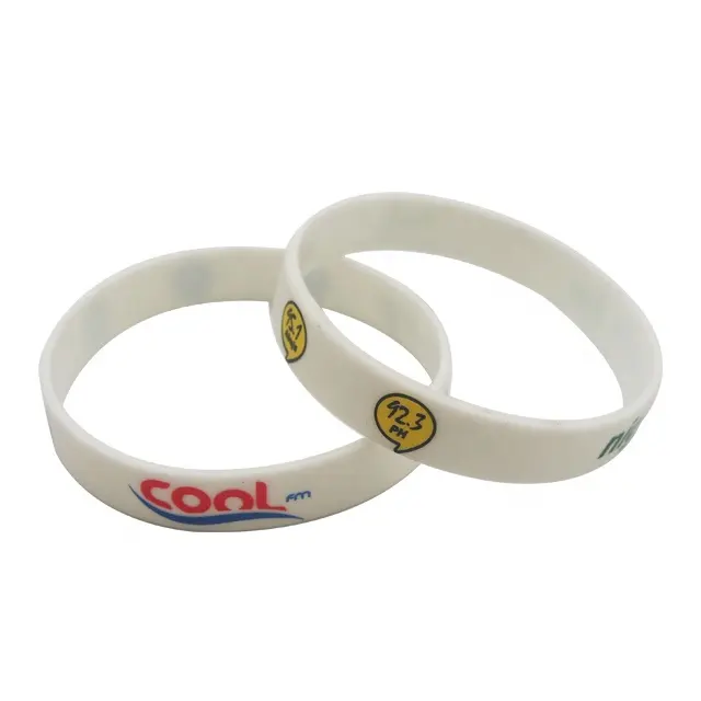 Advertising Gift Custom Logo Glowing Event Silicone Wristband with Logo Engraved Rubber Bracelet Printing Your Own Logo