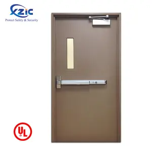 UL Certificated Lowes 1 1 2 hour Metal Steel Fire Rated Door for Escape Access