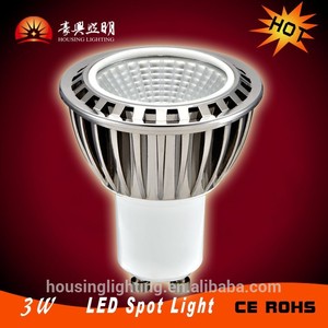 <span class=keywords><strong>gu10</strong></span> 3w cob led spot ampoules ruban noir chrome couvrir <span class=keywords><strong>35</strong></span> 45 60 ​​degree dimmable 2015 nouveau produit en provenance de chine - Product Image 1