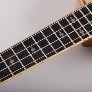 Abson-instrumento musical personalizado rofessional, Mini Guitarra pequeña de abeto sólido, parte superior de arce spalted con cuello de caoba de 24 pulgadas - Product Image 3