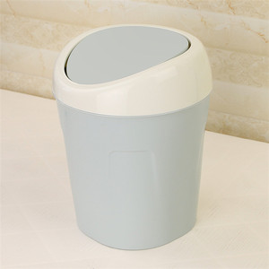 Plastic Desktop Car Trash Can Mini Dust Bin With Lid