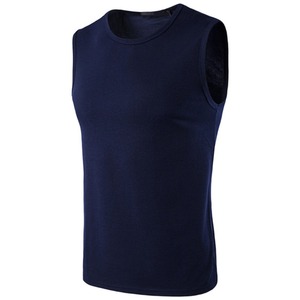 Fuente de la fábrica de Encargo Del Color Sólido <span class=keywords><strong>Camisa</strong></span> Para <span class=keywords><strong>Hombre</strong></span> <span class=keywords><strong>Sin</strong></span> Mangas Camiseta - Product Image 4