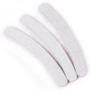 1 adet küçük tırnak törpüsü s çift Mini tampon zımpara 100/180 tek kullanımlık manikür araçları ay şekli kırmızı iç tırnak törpüsü toptan - Product Image 5