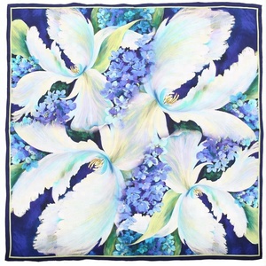 Khăn Lụa 2023 Nguyên Chất Không Moq In Kỹ Thuật Số Tùy Chỉnh Cho Nữ Khăn Lụa 100% Để Kết Hợp Hàng Ngày - Product Image 3