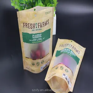 Food Grade Bottom Gusset Plastic Doypack Ziplock Bag For Dried Fruits