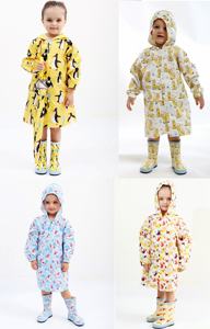 Sveglio Bello Del Fumetto Per Bambini Ragazze Dei Ragazzi Dei Bambini Impermeabile Impermeabile Con Cappuccio Impermeabile Pioggia Giacca Vestiti del Cappotto - Product Image 3