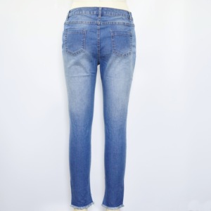 Wholesale 2018 Korean style of Fall/Winter destroy wash and sequin patch jeans - Product Image 3