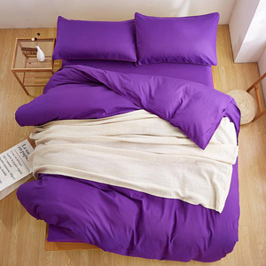 JR018 textiles para el hogar de Color sólido 4 unids <span class=keywords><strong>Hotel</strong></span> de cama - Product Image 2