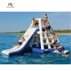 Nổi <span class=keywords><strong>Inflatable</strong></span> Trượt Nước Với Máy Phóng Blob <span class=keywords><strong>Inflatable</strong></span> Trượt Nước Trên Nước - Product Image 2