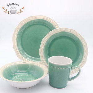 Por encargo en China recatvie placa <span class=keywords><strong>de</strong></span> cristal único Esmeralda <span class=keywords><strong>gres</strong></span> <span class=keywords><strong>vajilla</strong></span> - Product Image 1